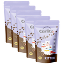 Carlito Kitten Dry Food - Nutritious Start for Growing Kittens | 5 X 200 Grams Pouch Bundle